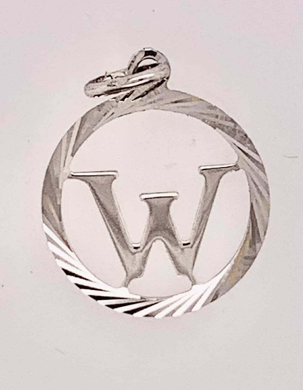 Sterling Silver "W" Initial Charm