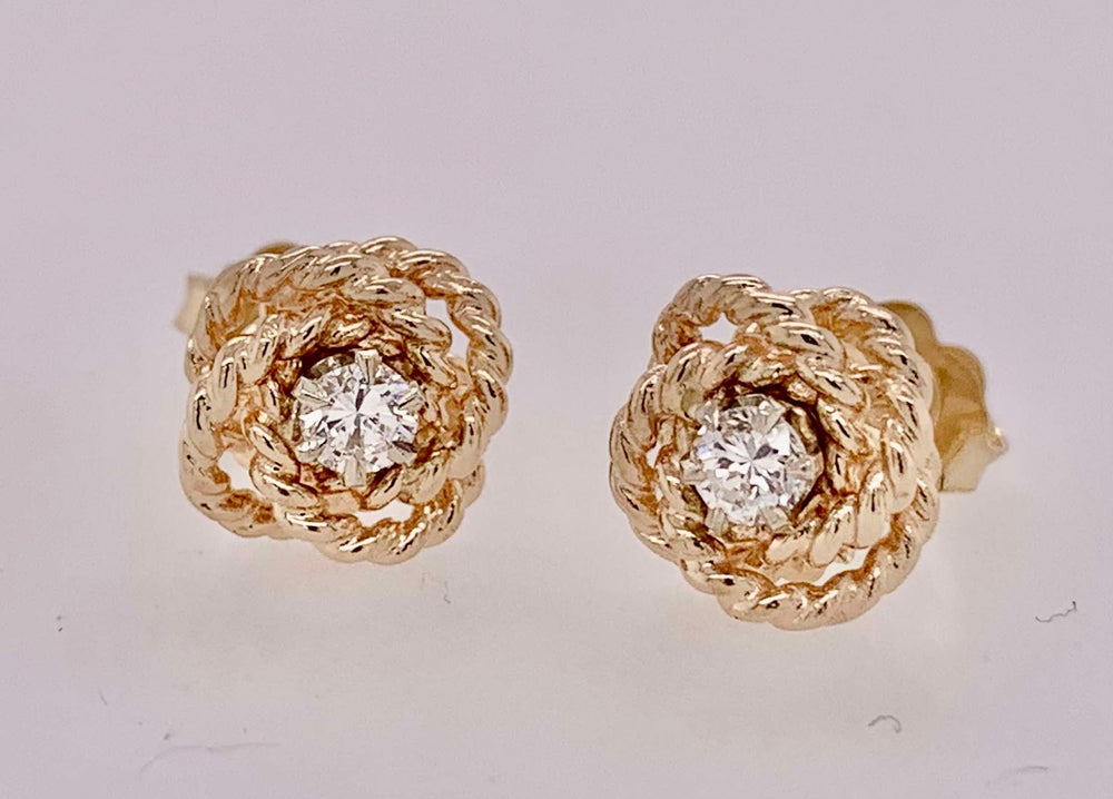Estate Diamond Earrings