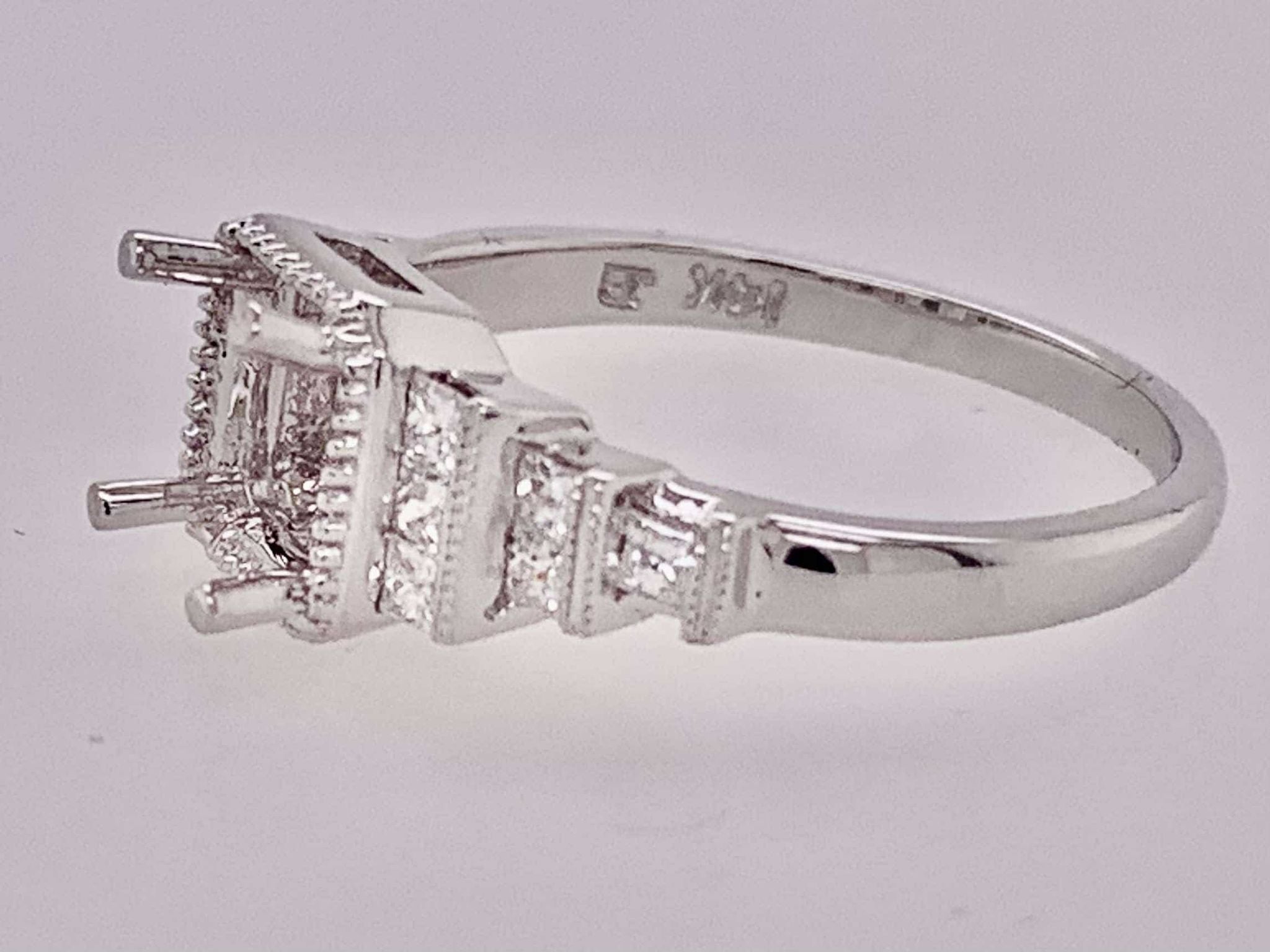 14K Diamond Semi-Mount