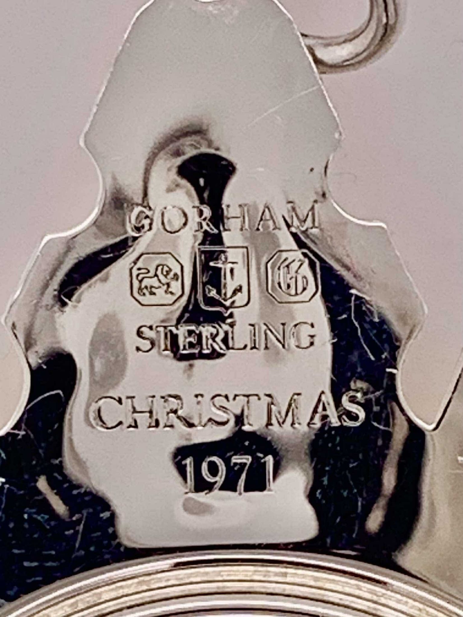 1971 Estate Sterling Silver Gorham Collectible Christmas Ornament