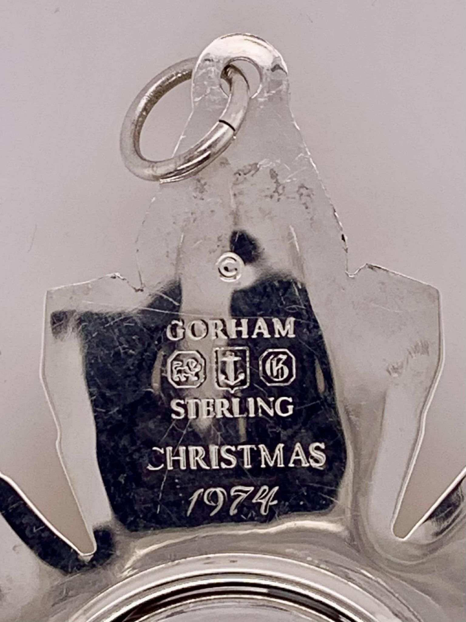 1974 Estate Sterling Silver Gorham Collectible Christmas Ornament