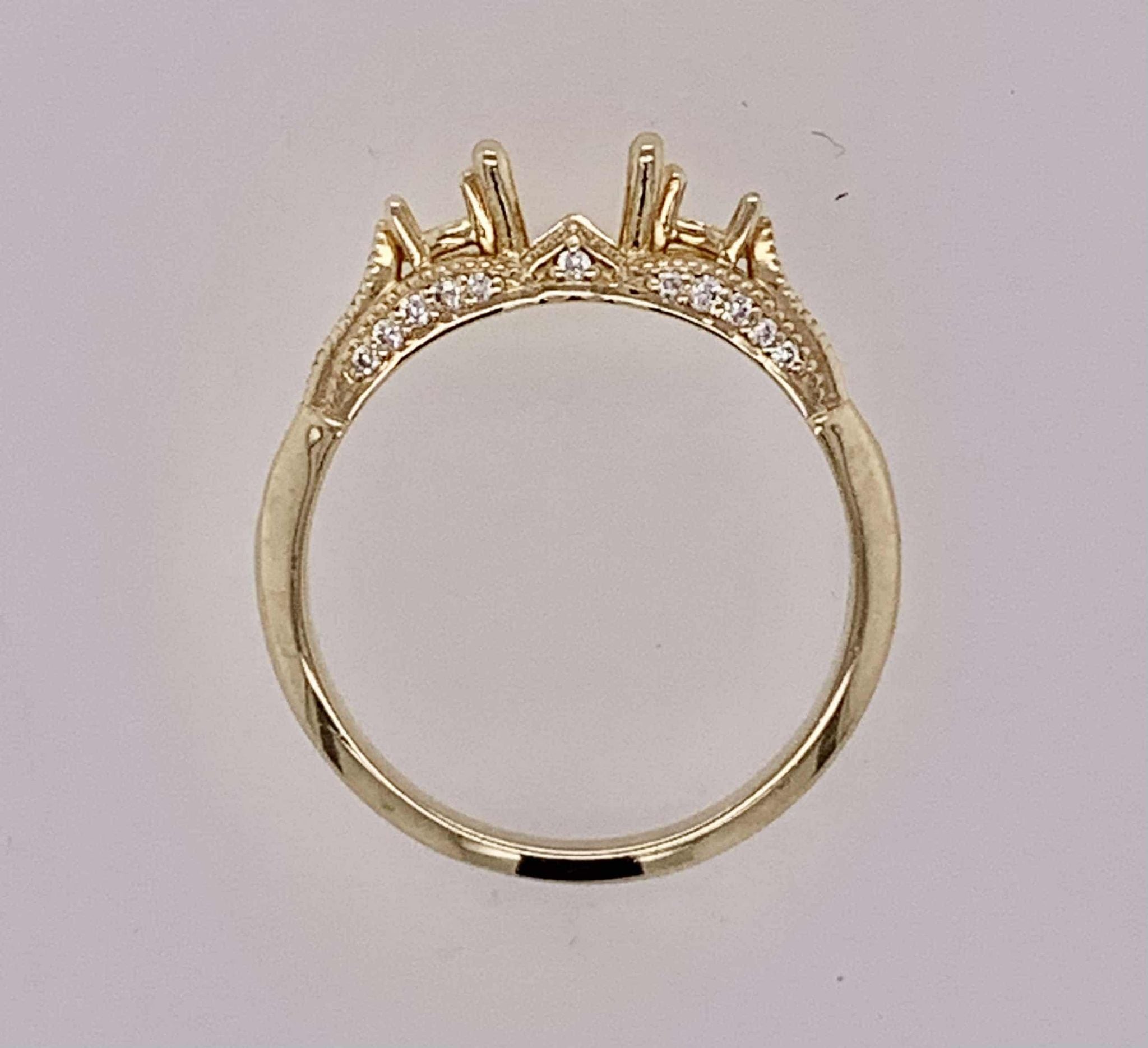 14K Semi Mount Engagement Ring