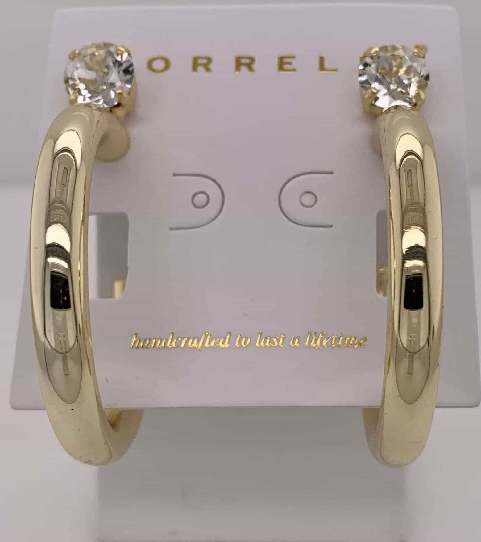 Keeley Studded Hoop Earrings