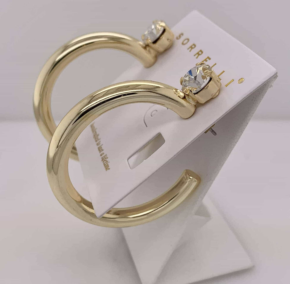 Keeley Studded Hoop Earrings