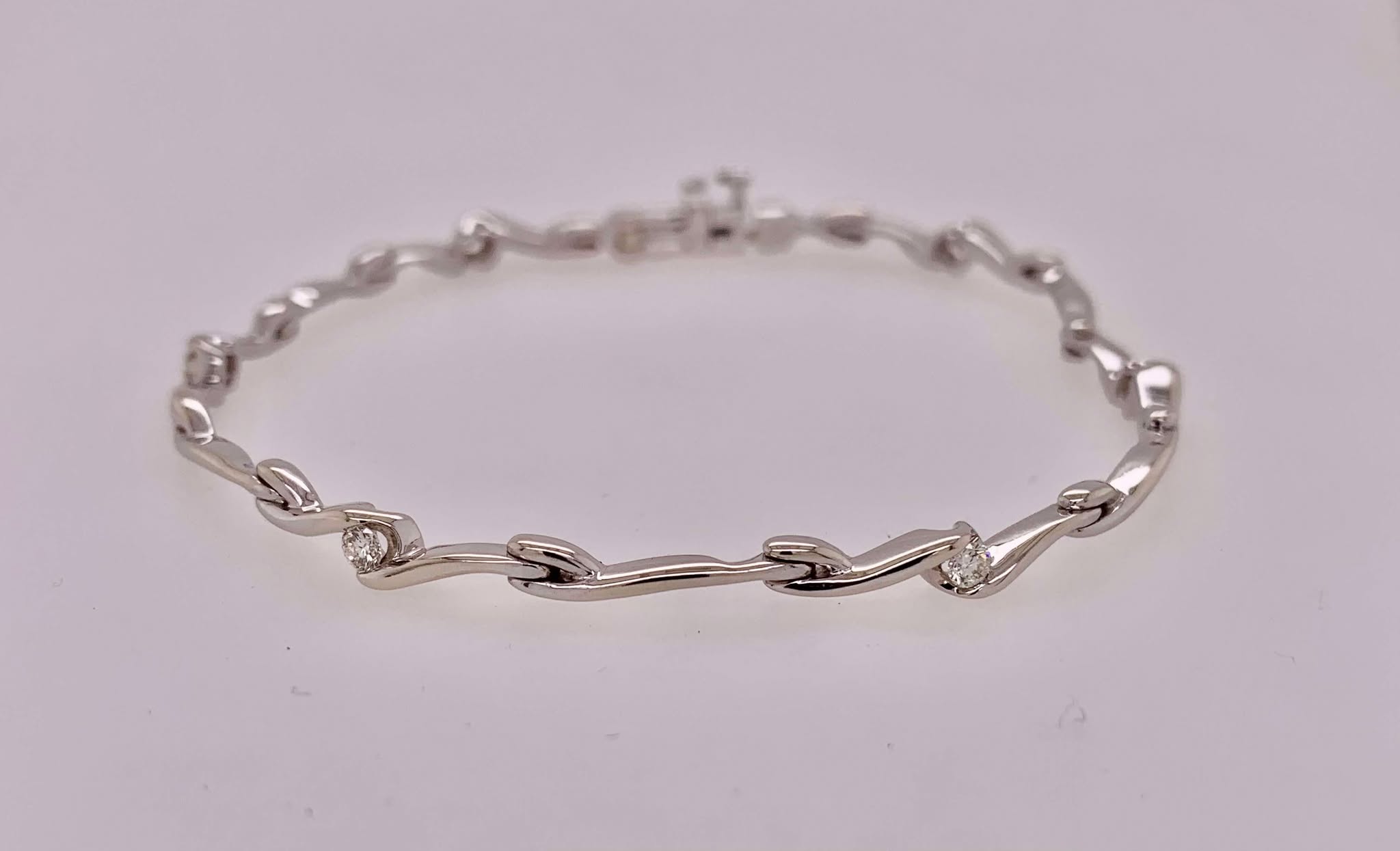 Estate 14K Diamond Bracelet