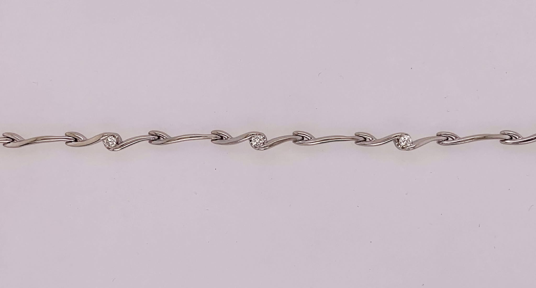 Estate 14K Diamond Bracelet