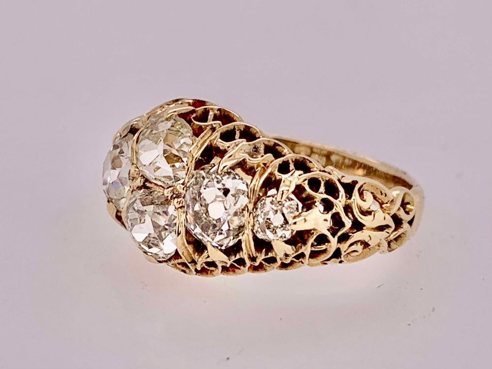 18K Estate Old European Cut Diamond Ring