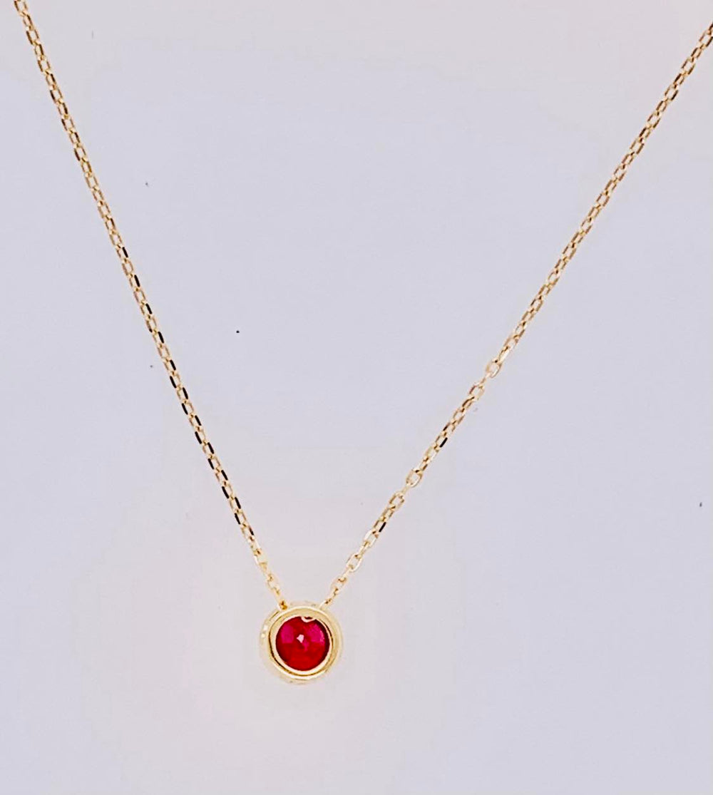 18K Ruby Pendant