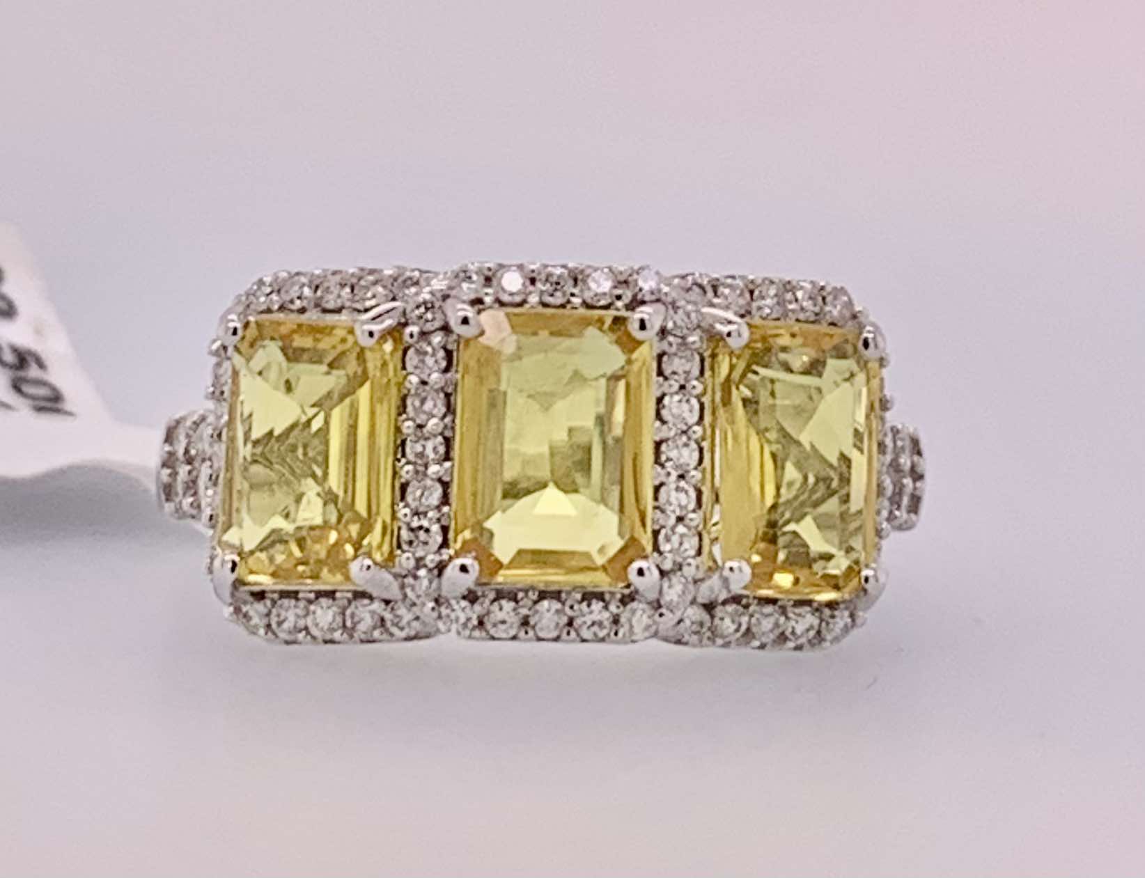 14K Sapphire & Diamond Ring