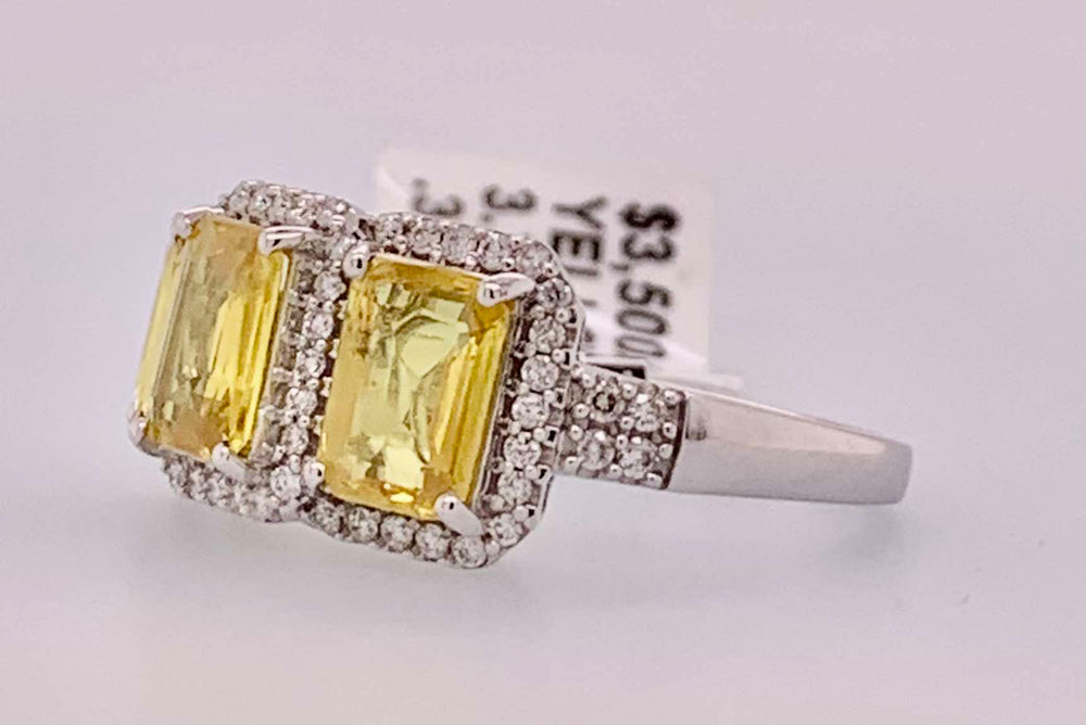 14K Sapphire & Diamond Ring