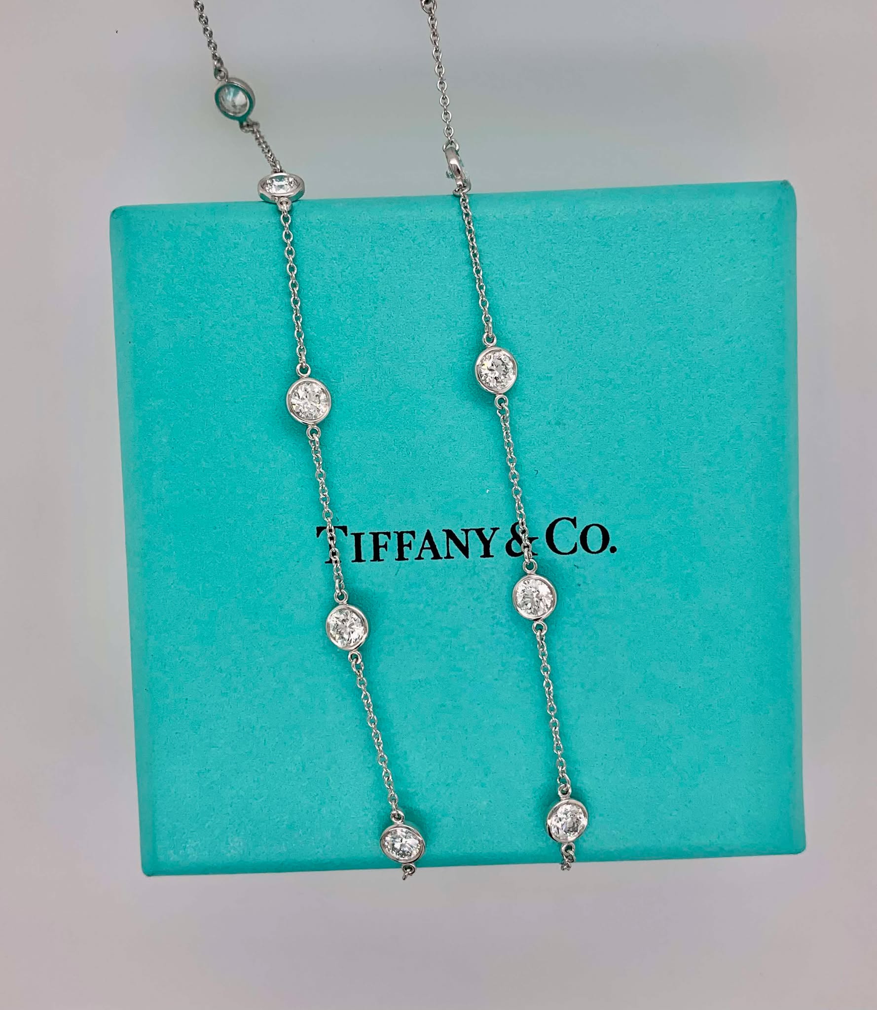 Tiffany & Co. Platinum "Diamonds by the Yard" Necklace