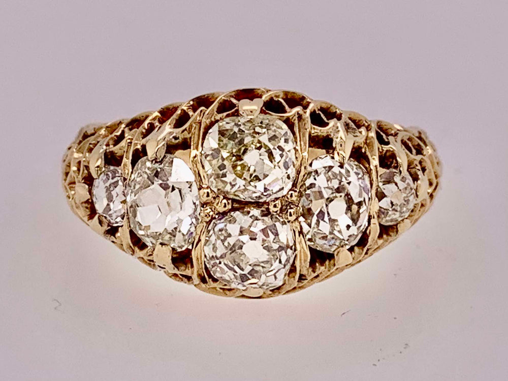 18K Estate Old European Cut Diamond Ring