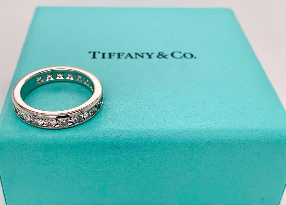 Tiffany & Co. Platinum Diamond Wedding Band