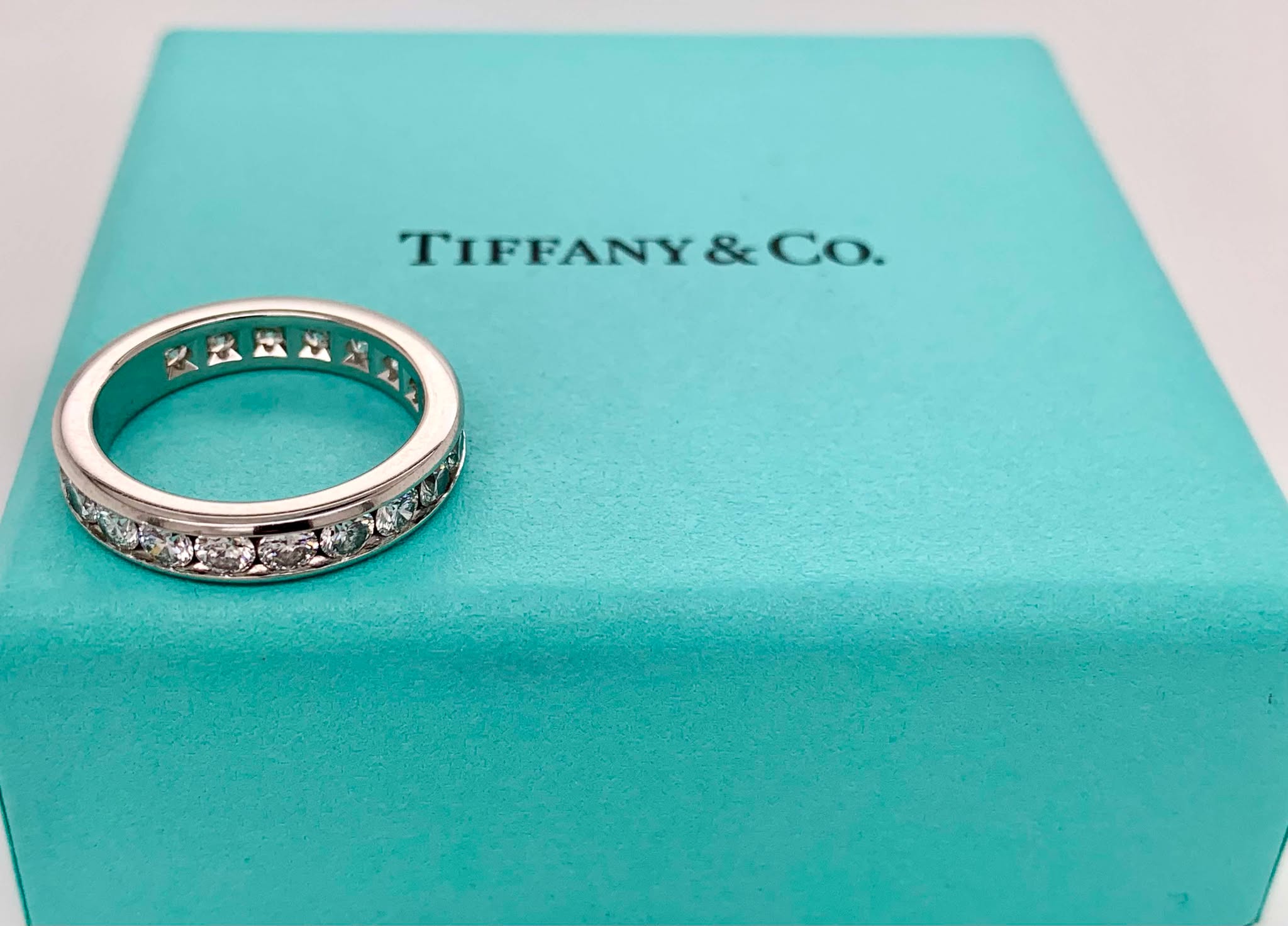 Tiffany & Co. Platinum Diamond Wedding Band