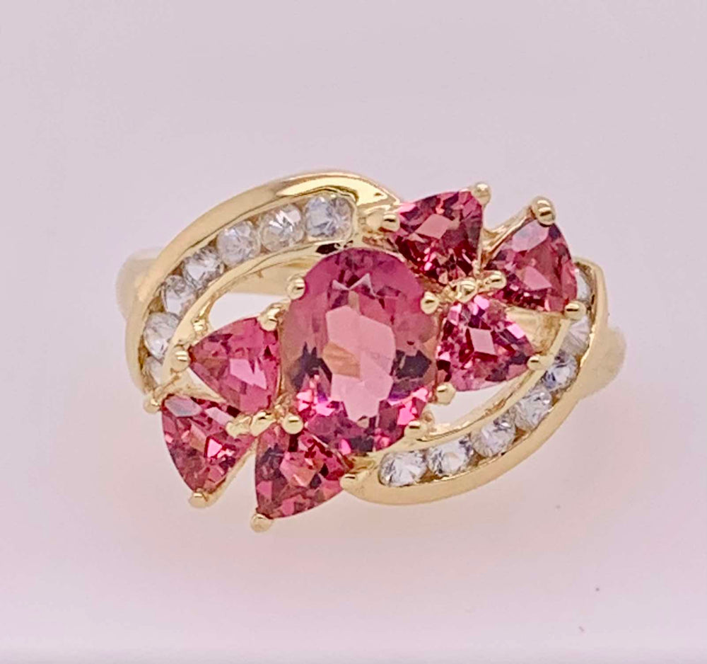 Estate 14K Pink Tourmaline Ring