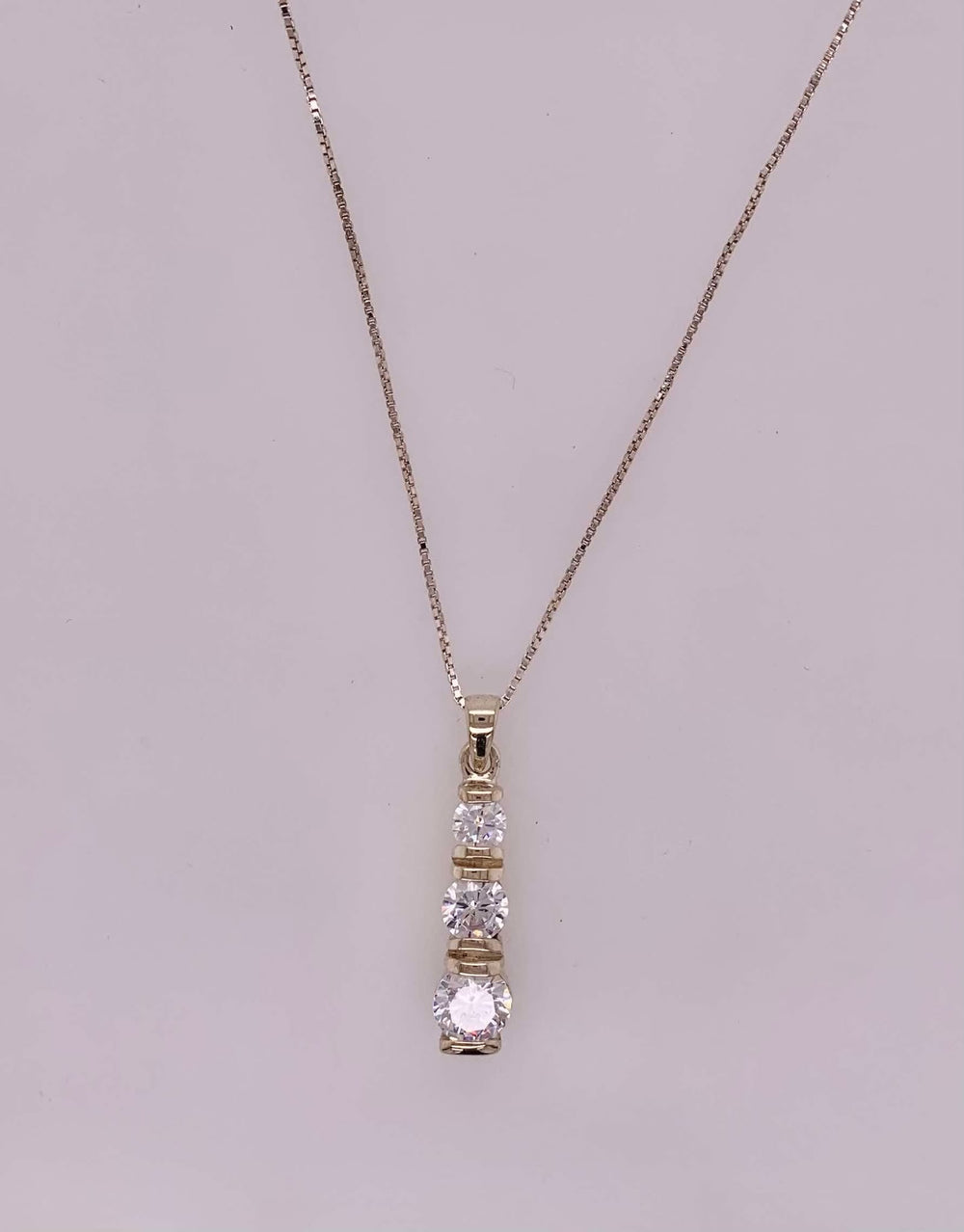 Sterling Silver CZ Necklace
