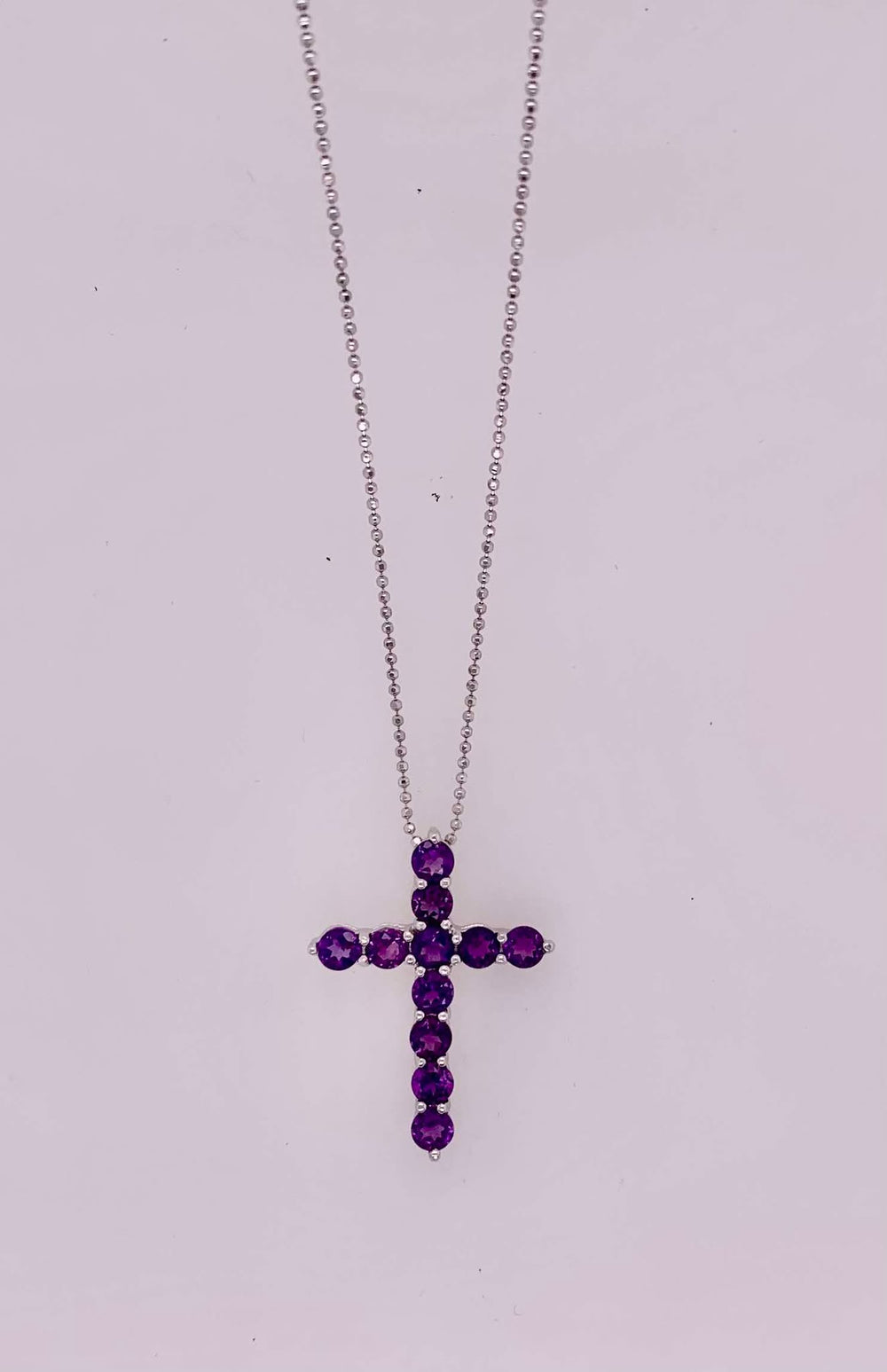 Amethyst Cross Pendant