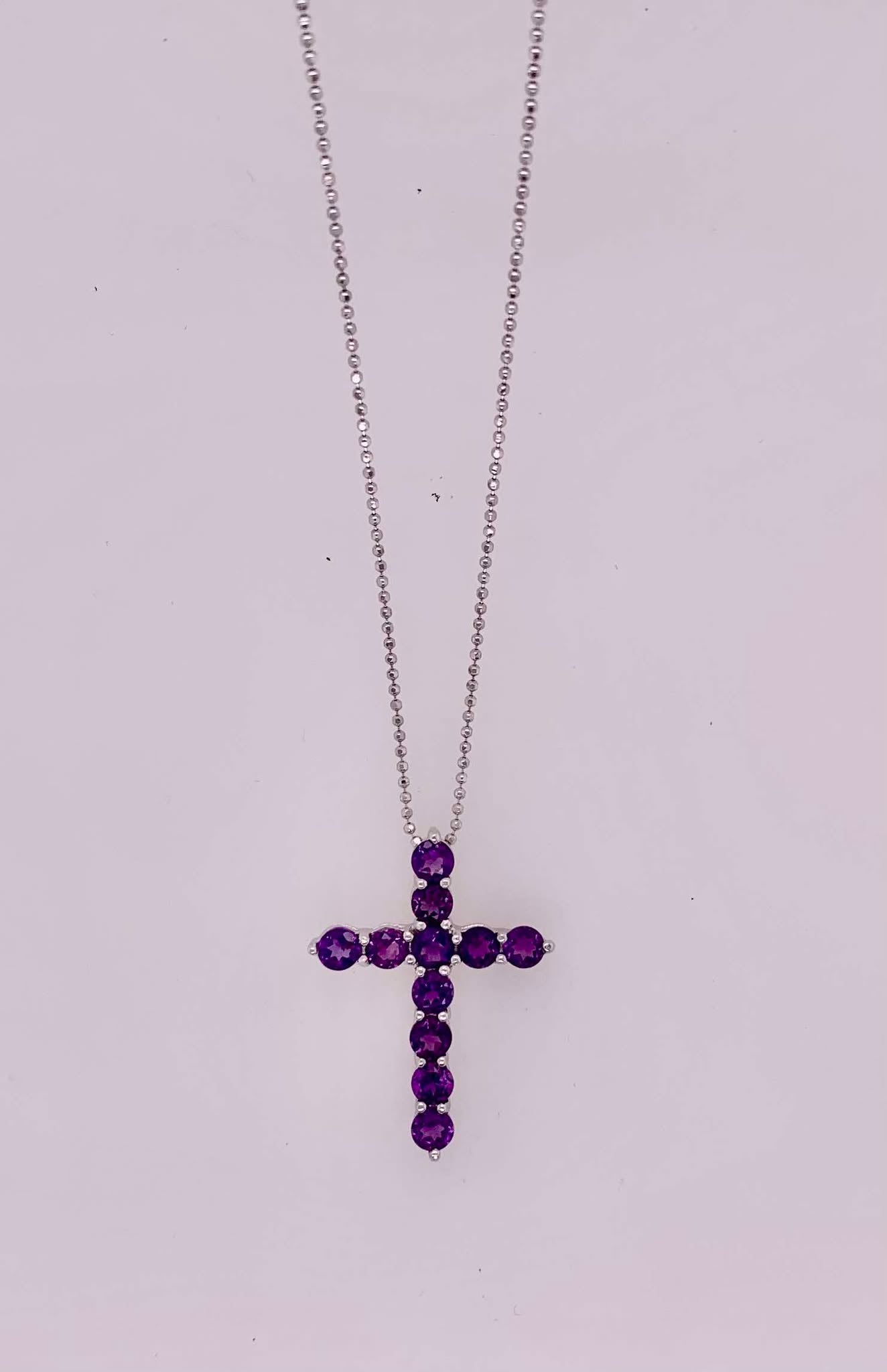 Amethyst Cross Pendant