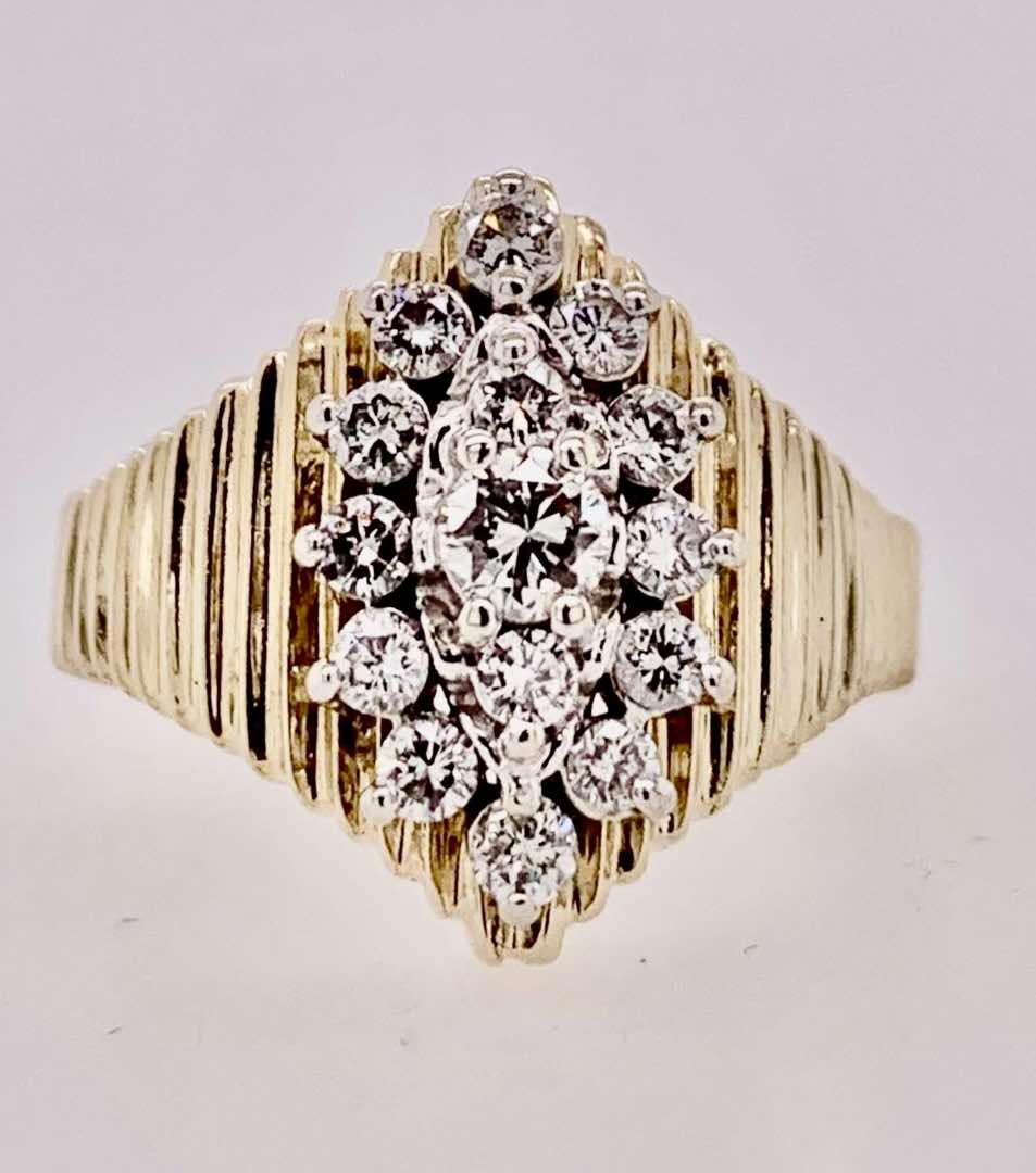 Estate 14K Diamond Ring