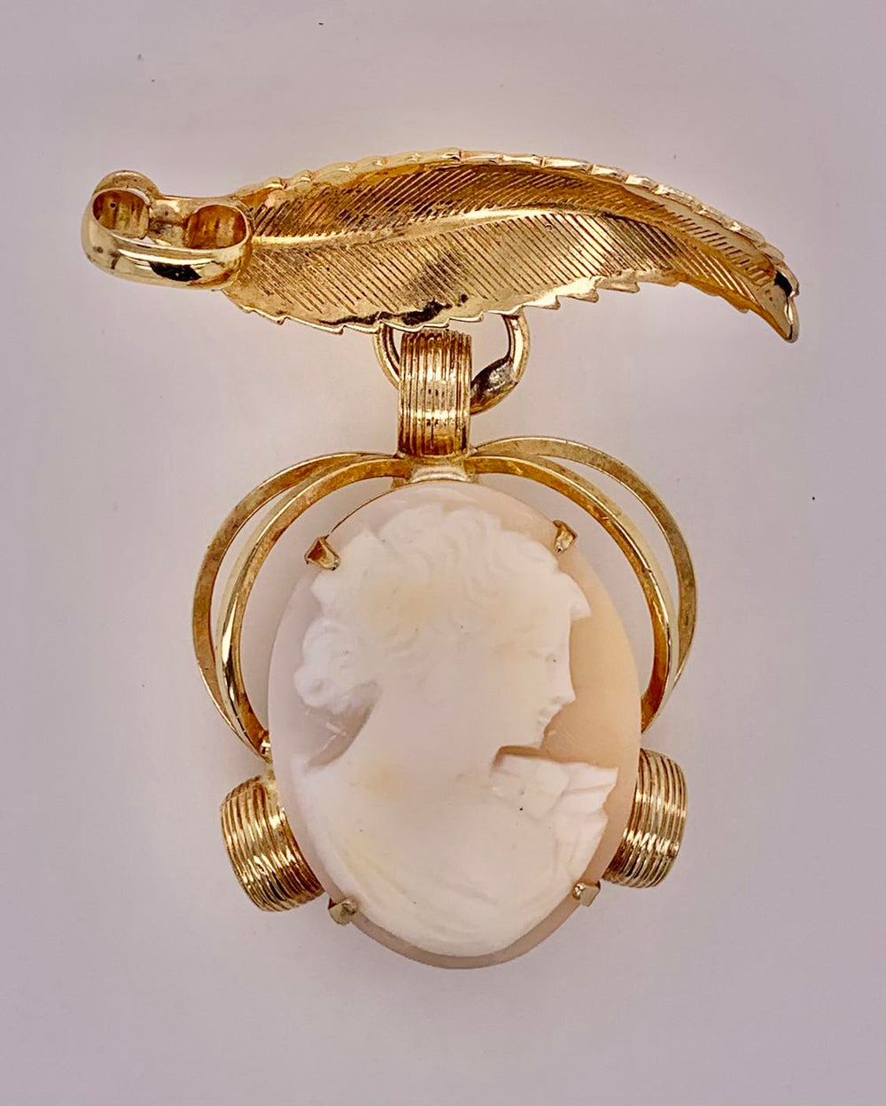 Estate Gold-Filled Cameo Brooch