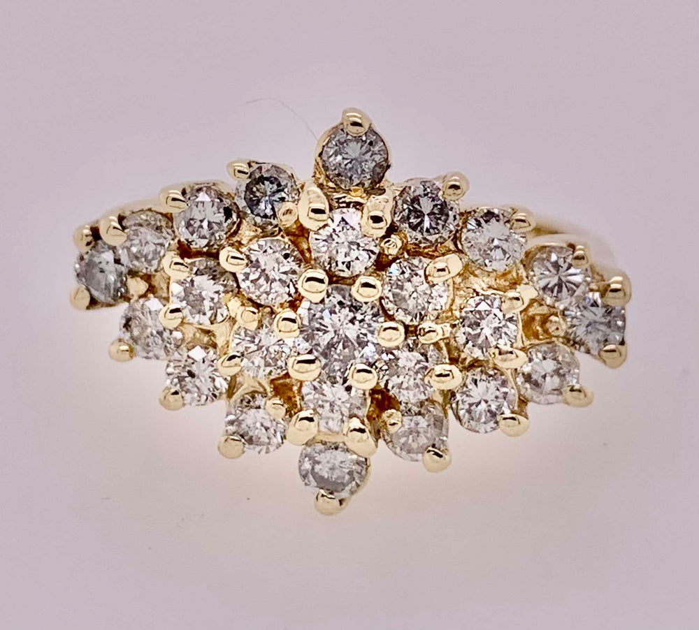 Estate Diamond Cluster Ring