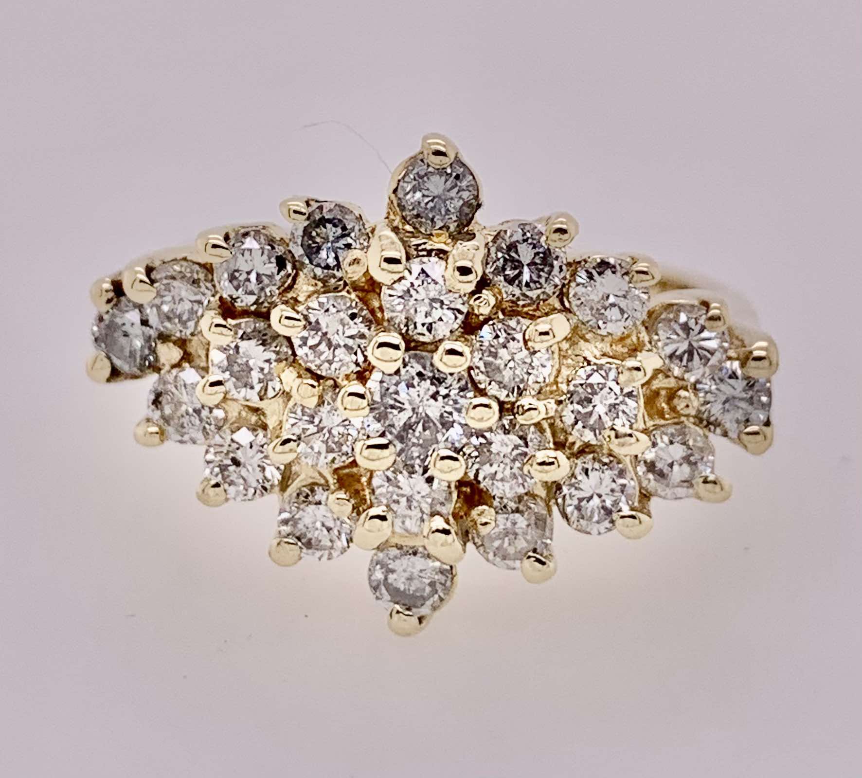 Estate Diamond Cluster Ring