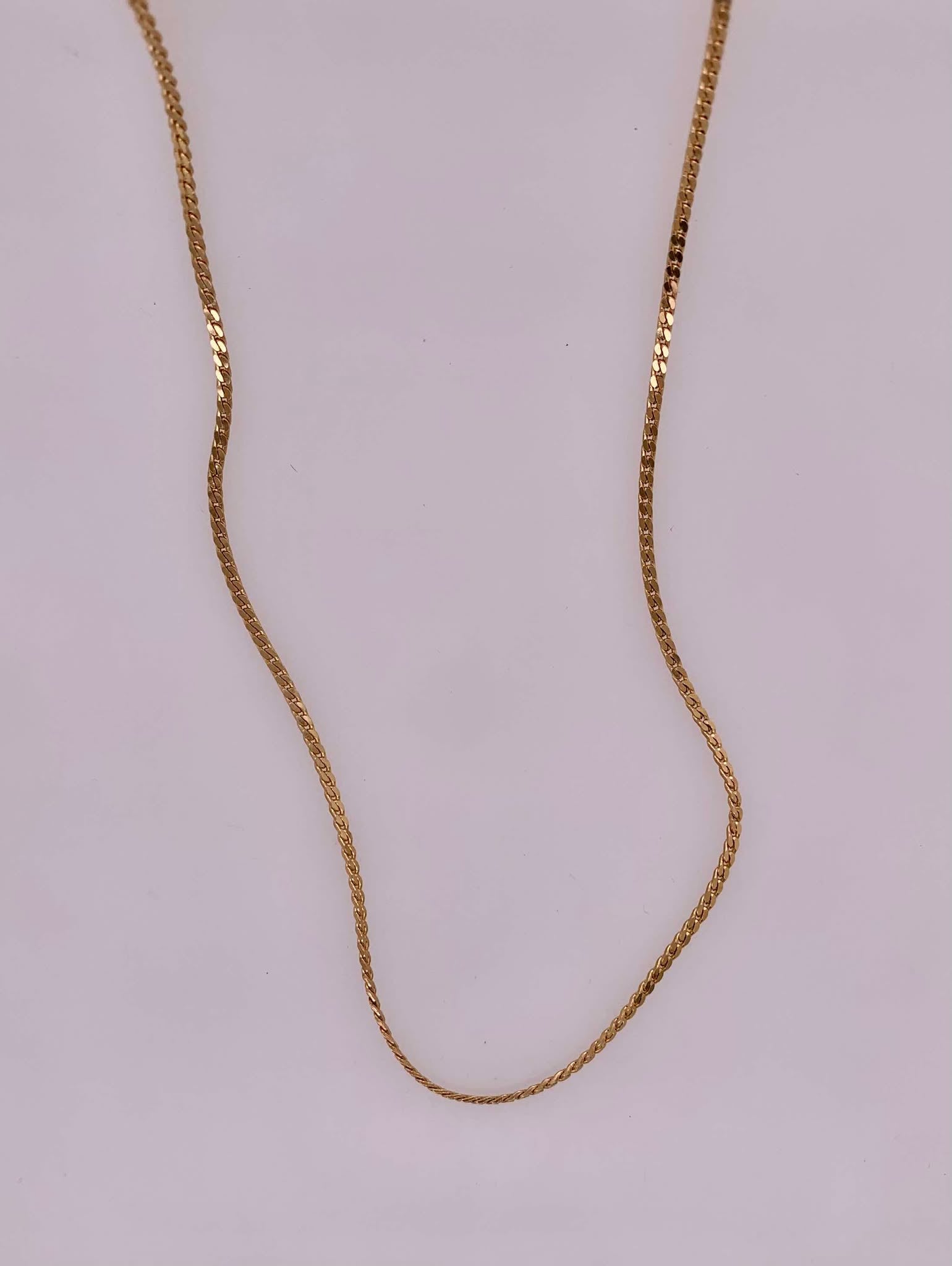 Estate 14K Cub Link Chain