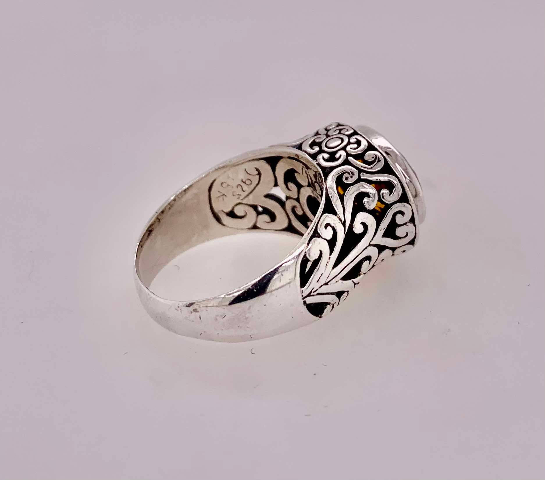 Sterling Silver Citrine Ring