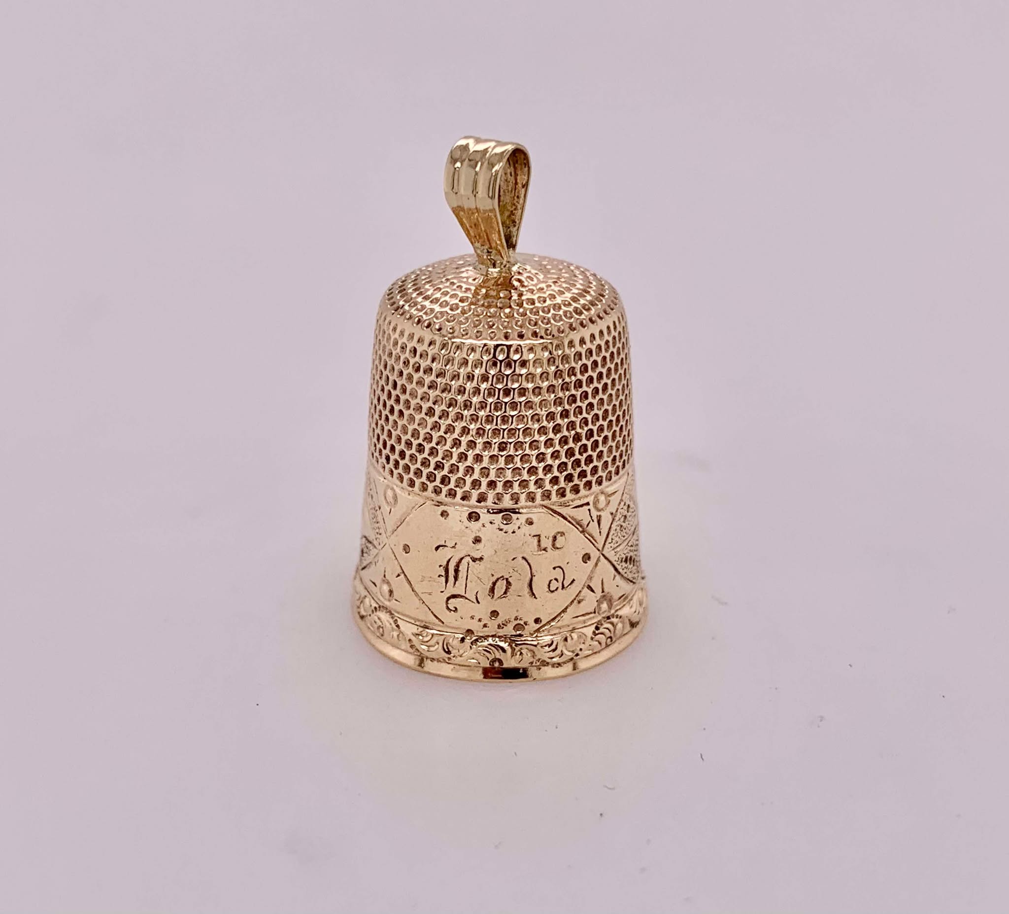 Estate Thimble Pendant