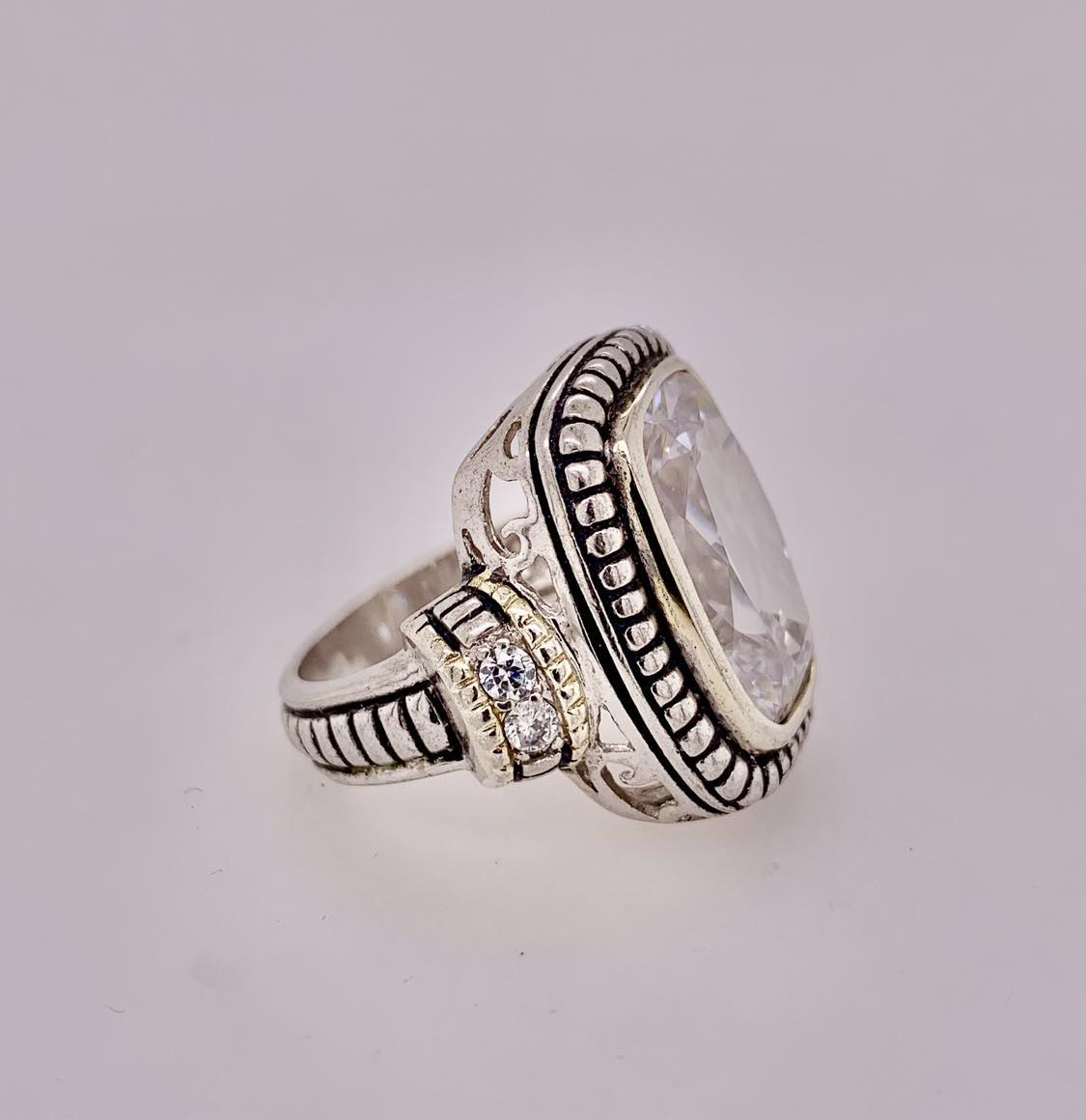 Sterling Silver Cubic Zirconia Ring