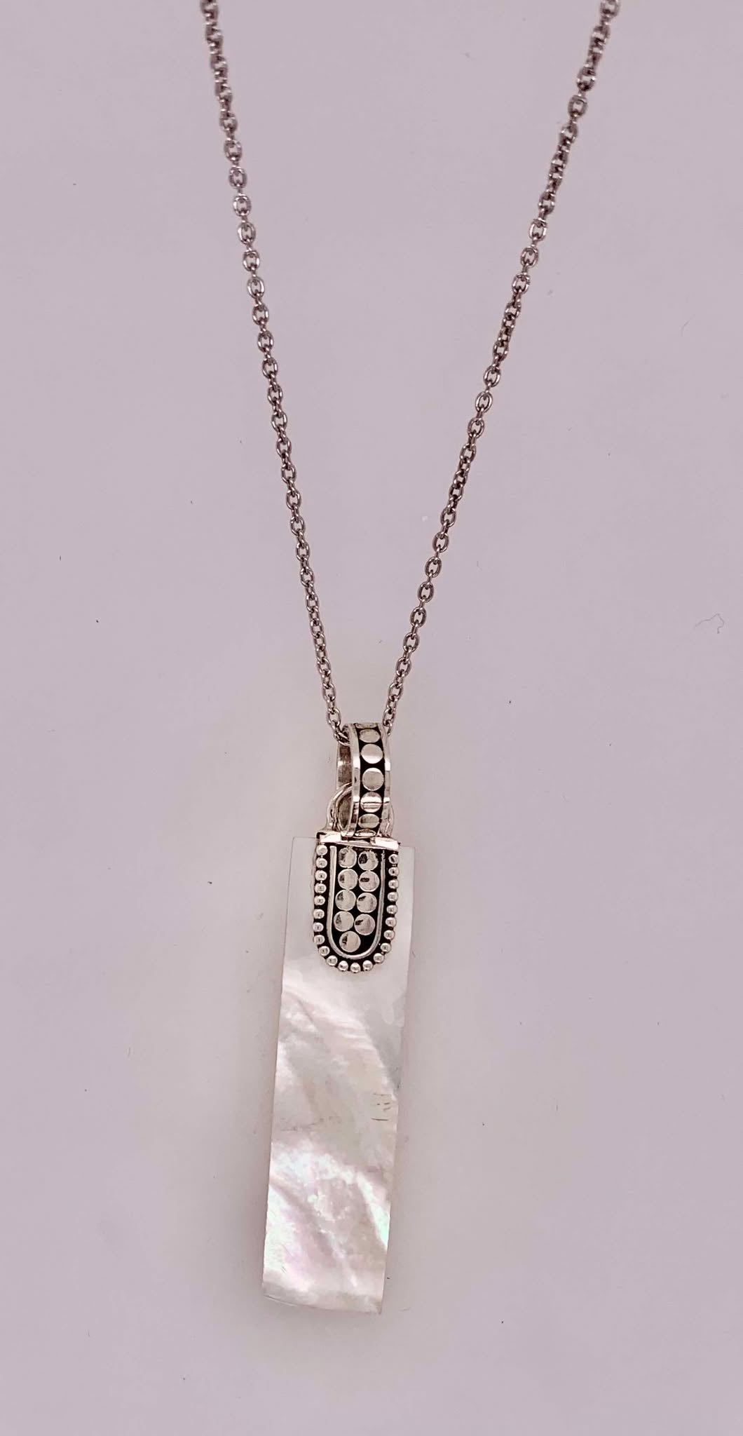 Sterling Silver & Mother of Pearl Necklace