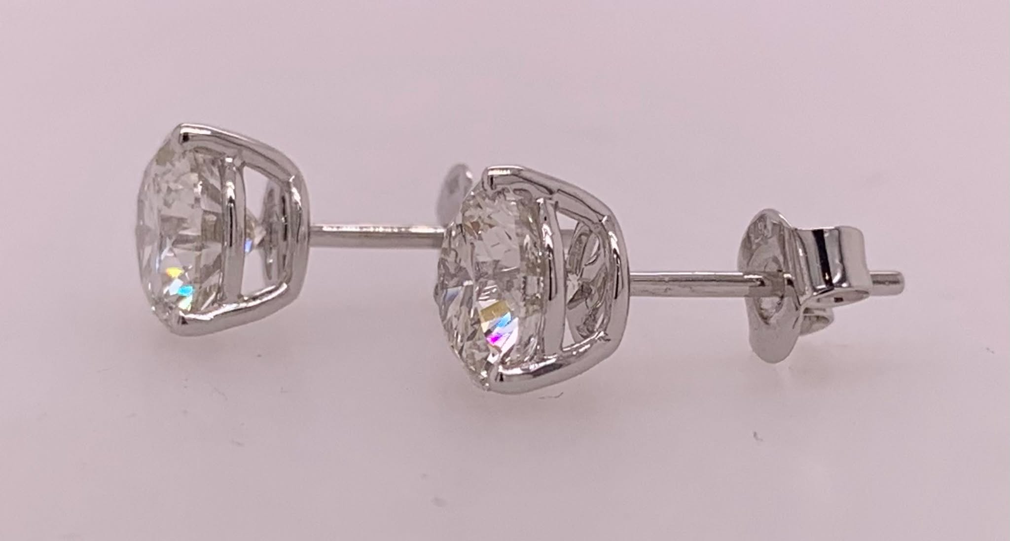 14K Gold LAB Diamond Earrings