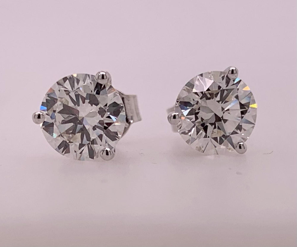 14K Gold LAB Diamond Earrings