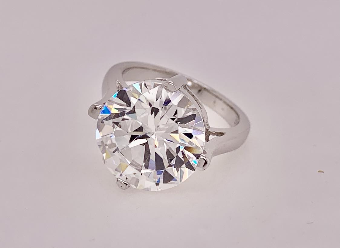 Sterling Silver Cubic Zirconia Ring
