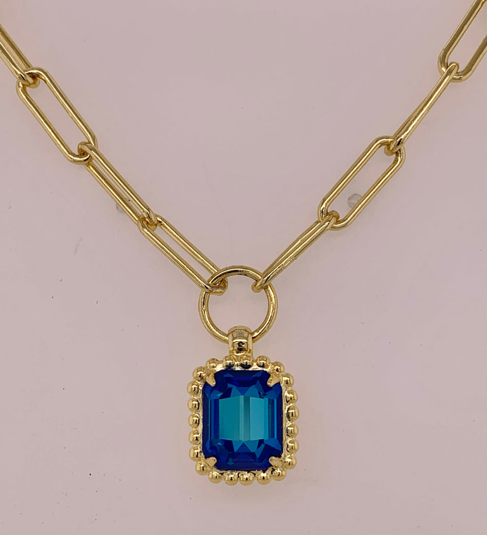 Octavia Scalloped Pendant Necklace