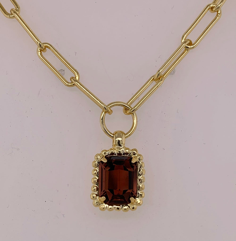 Octavia Scalloped Pendant Necklace