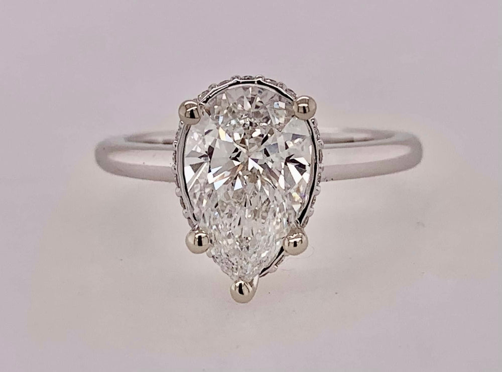 14K LAB Diamond Engagement Ring