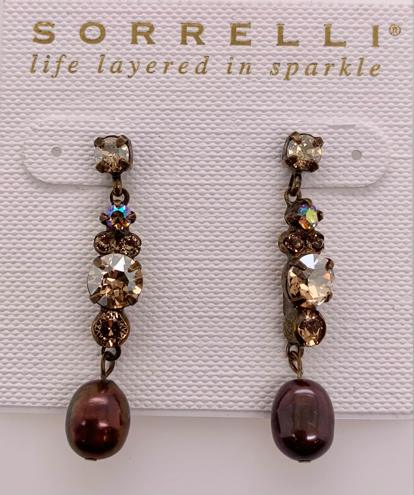 Sorrelli Stacked Rounds Dangle Earrings