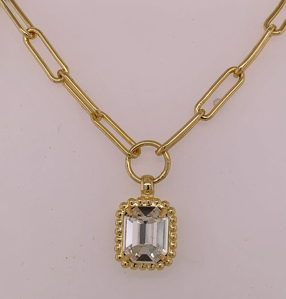 Octavia Scalloped Pendant Necklace