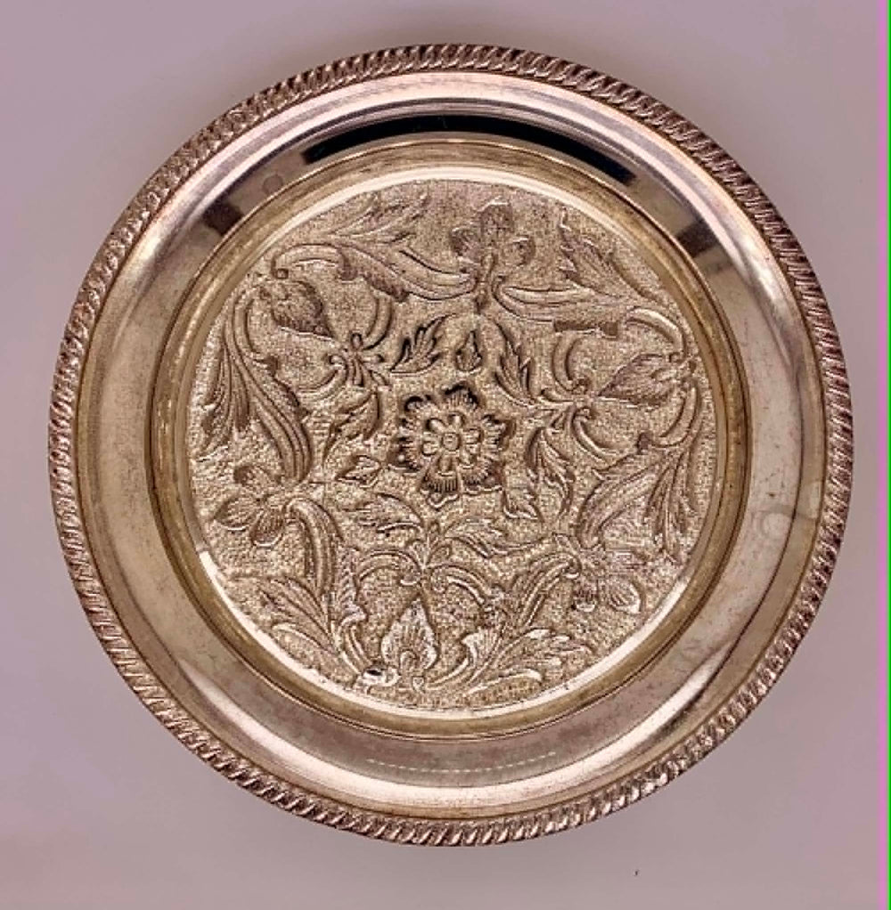 Estate German Silverplate Coaster Set