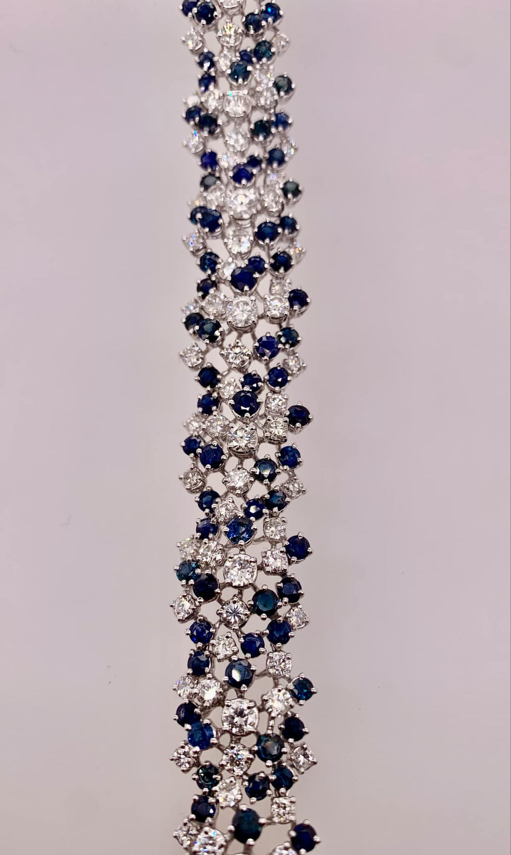 Estate Sapphire & Diamond Bracelet