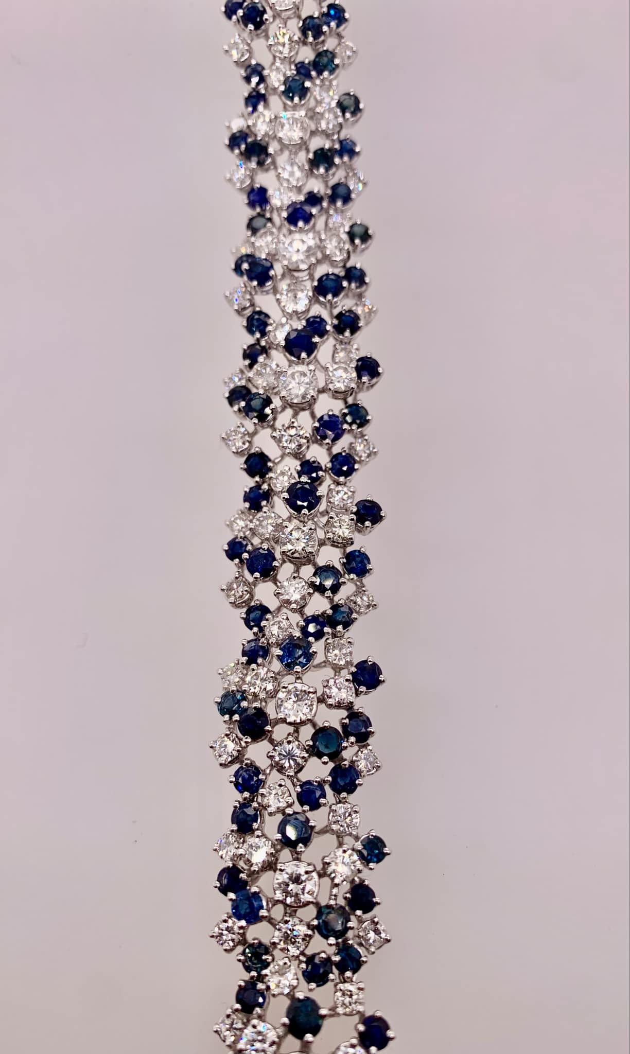 Estate Sapphire & Diamond Bracelet