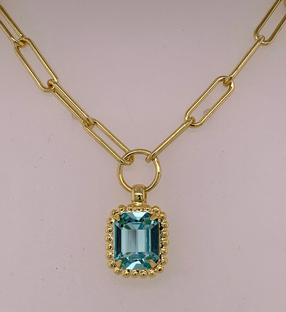 Octavia Scalloped Pendant Necklace