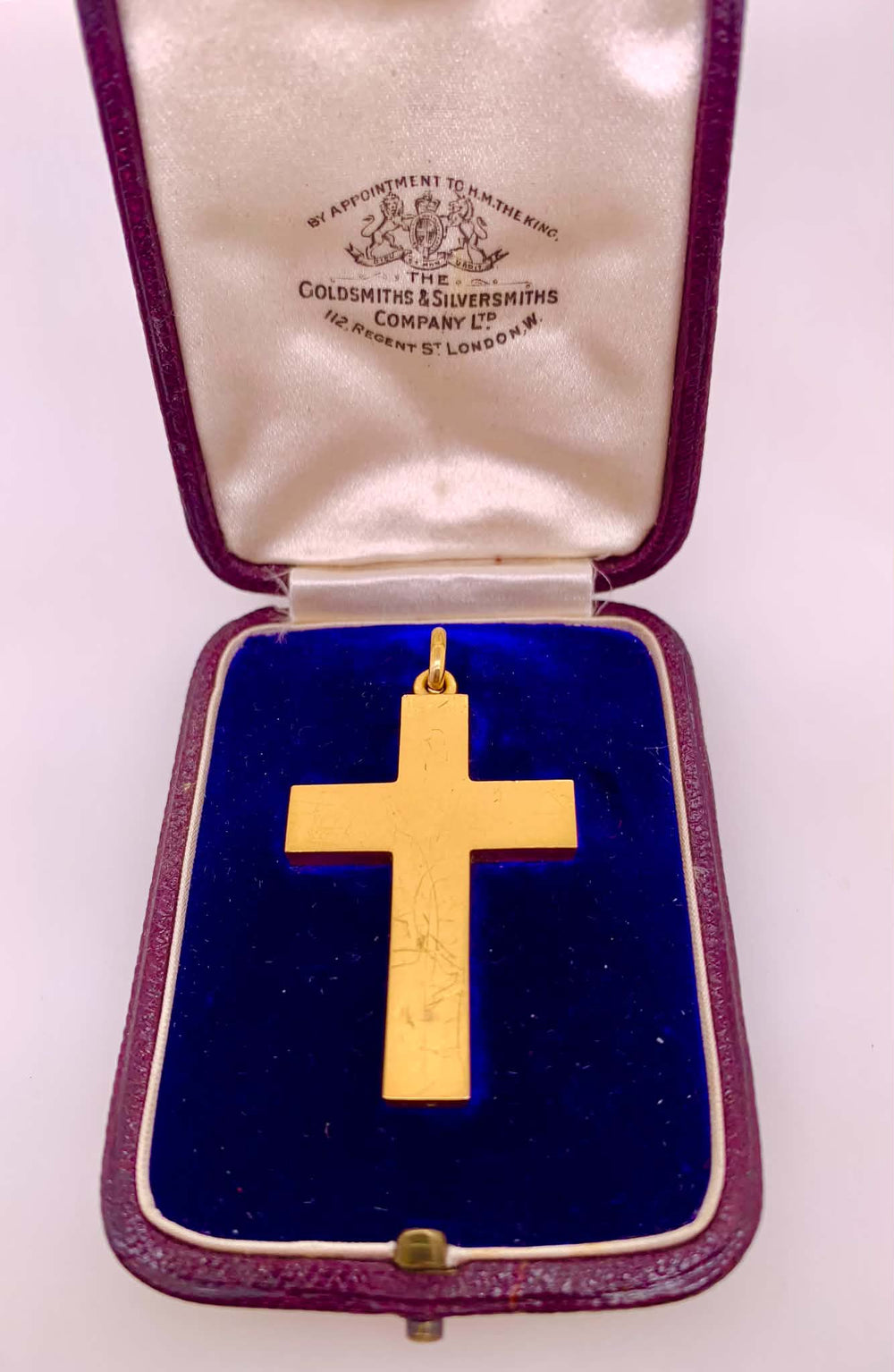 Estate 15K Cross Pendant