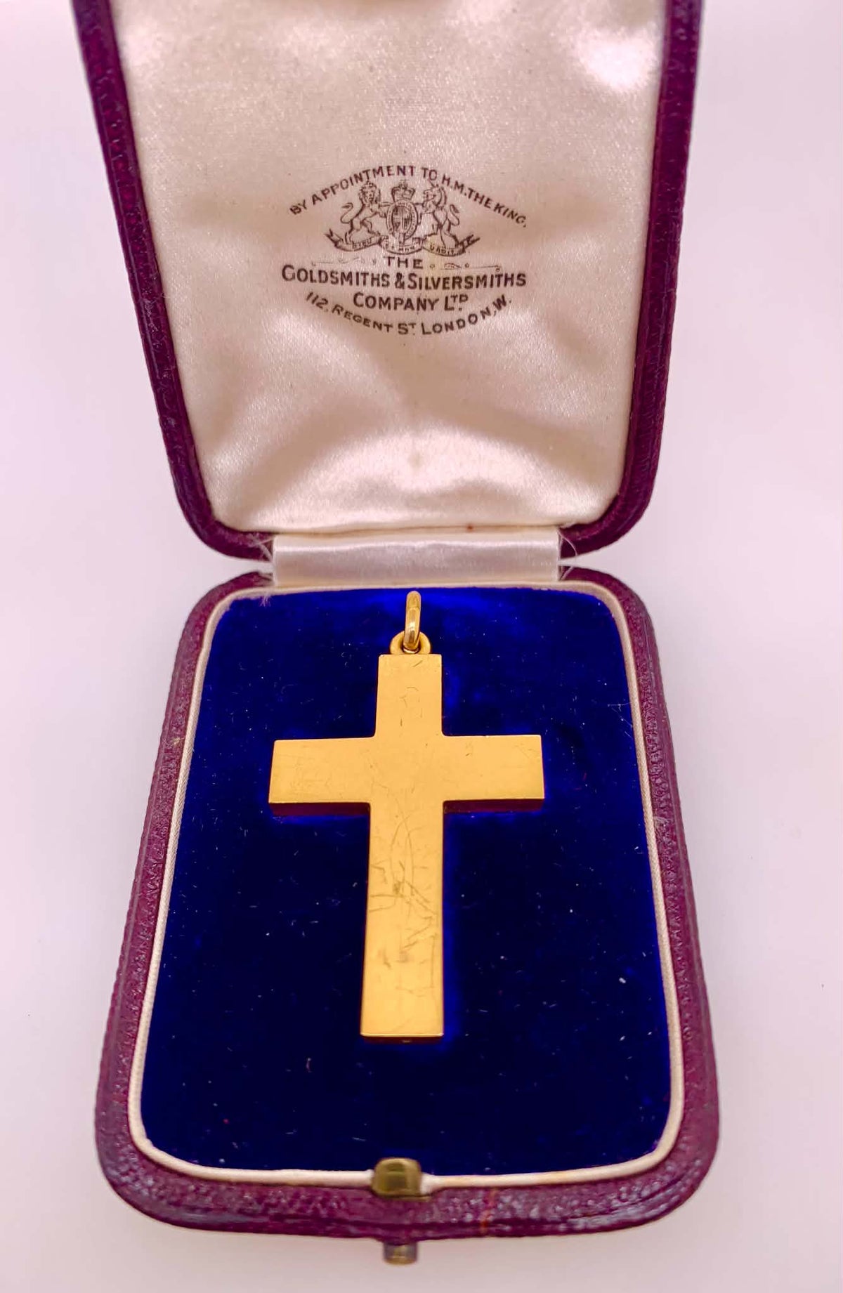 Estate 15K Cross Pendant