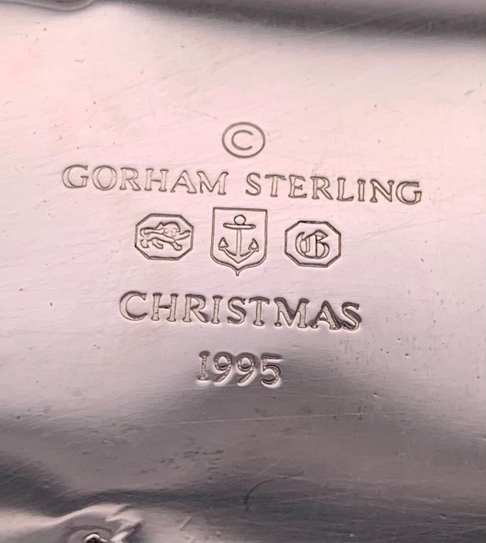 1995 Estate Sterling Silver Gorham Collectible Christmas Ornament