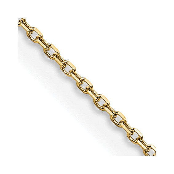 14K Diamond Cut Cable Chain Necklace