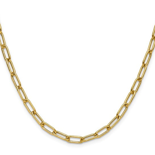 14K Paperclip Necklace