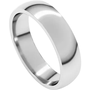 14K Half Round Band