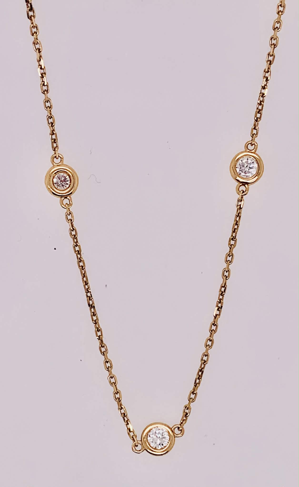 18K Diamonds by the Yard Necklace